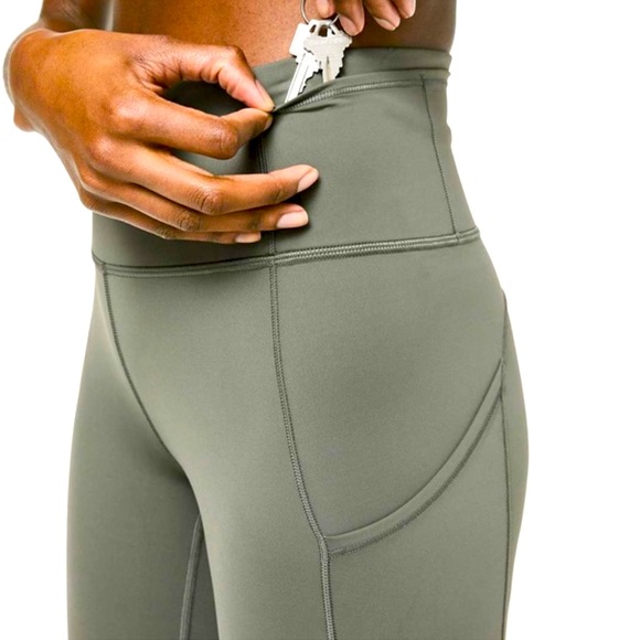 🍂NWT Lululemon Nulux 25” Run Tight. Color: Carbon Dust. Size: 12 - Picture 14 of 14